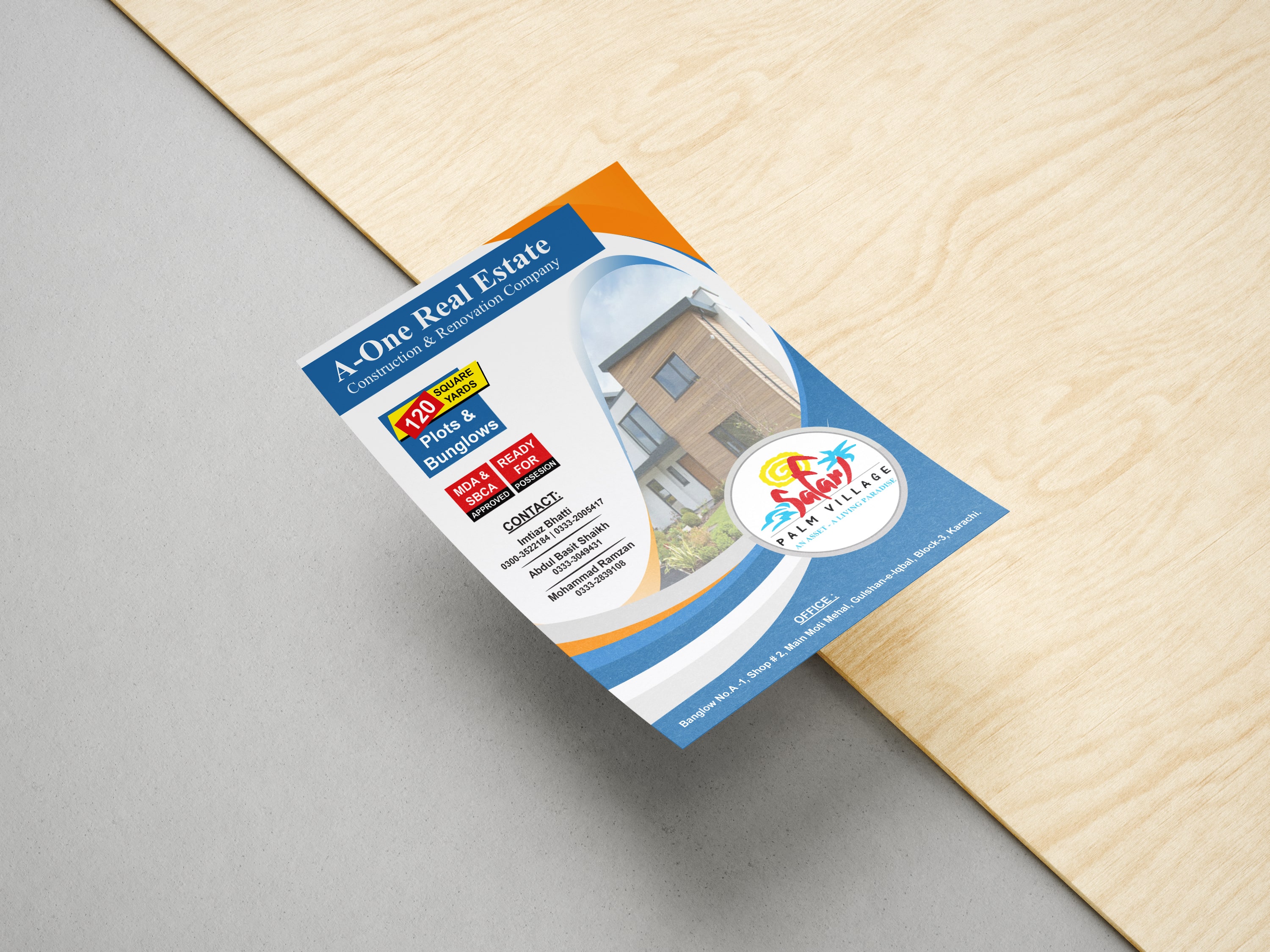 A5 modern flyer design Dallas TX marketing