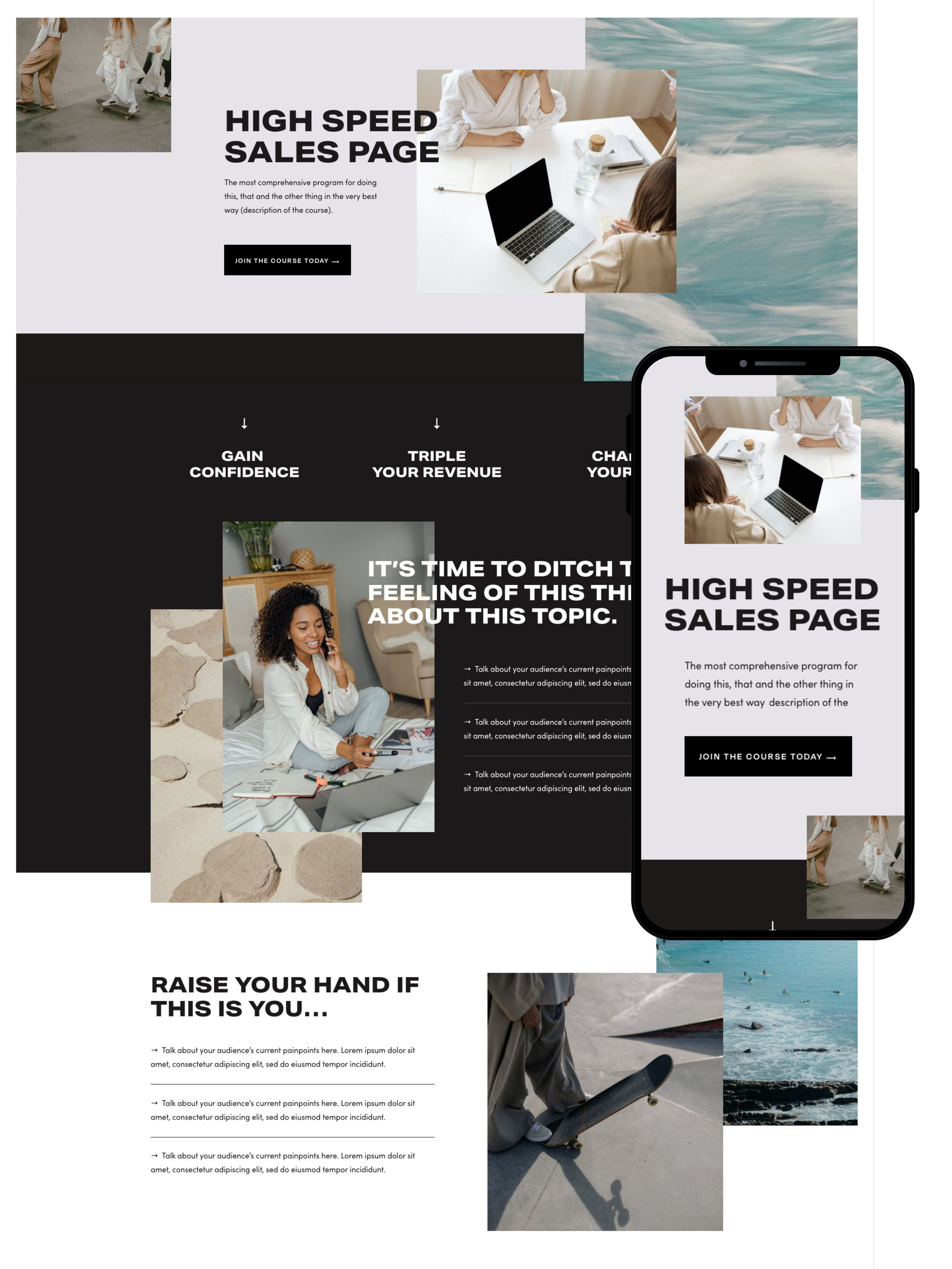 Sales Page Design | Elite Launch Design - Create in Dallas TX for Higher Conversions