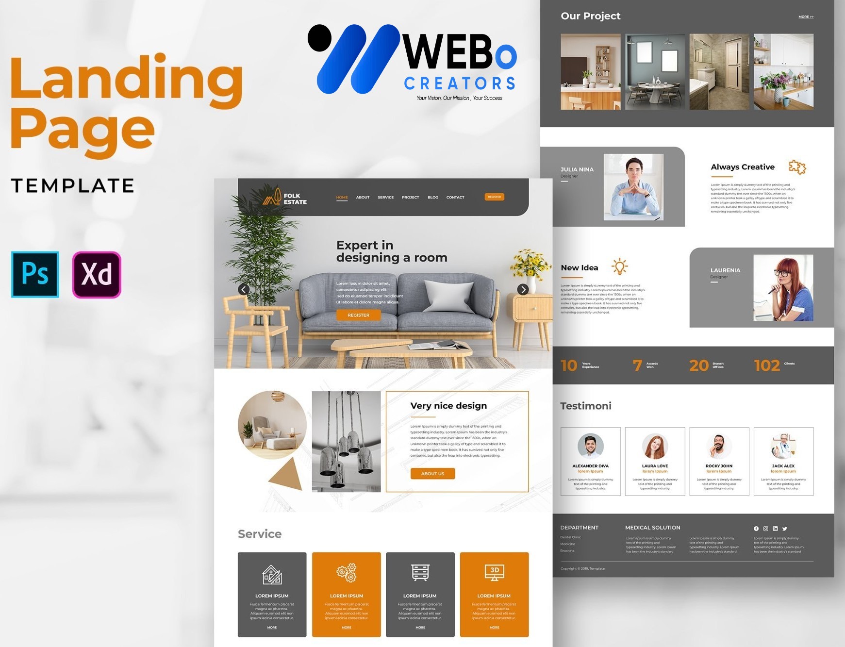 Creative Landing Page Designs, Themes, Graphic Elements for Dallas TX Businesses 2026