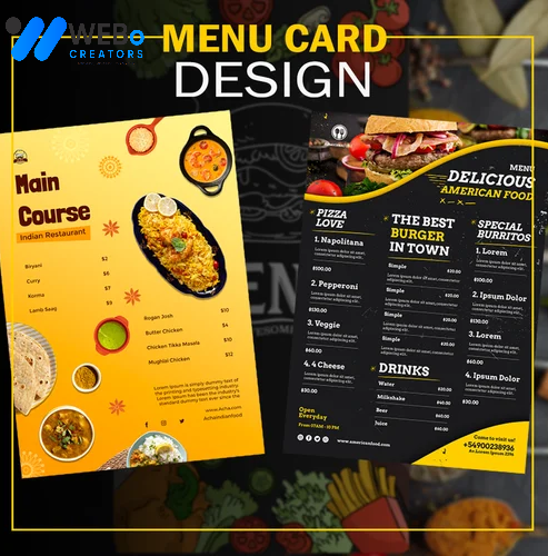 Restaurant digital menu board Dallas TX menu printing services online food menu design 2026